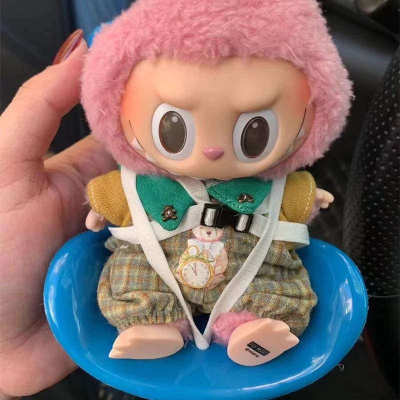 15-17cm doll Seat Labubu Carseat Safety Seat Cute doll Air Outlet Aromatherapy Decoration High-Grade Car Interior Decoration