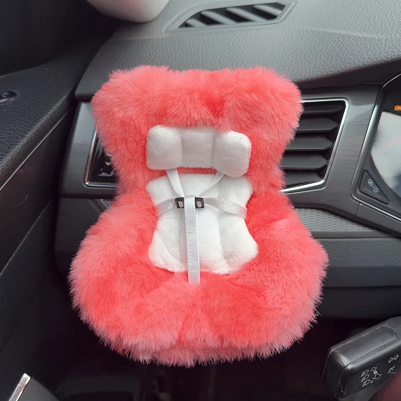 15-17cm doll Seat Labubu Carseat Safety Seat Cute doll Air Outlet Aromatherapy Decoration High-Grade Car Interior Decoration