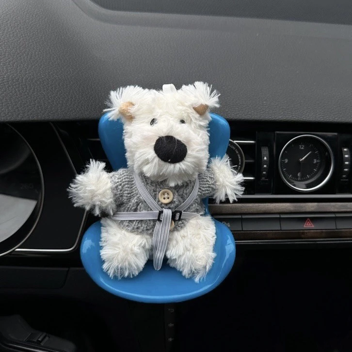 15-17cm doll Seat Labubu Carseat Safety Seat Cute doll Air Outlet Aromatherapy Decoration High-Grade Car Interior Decoration