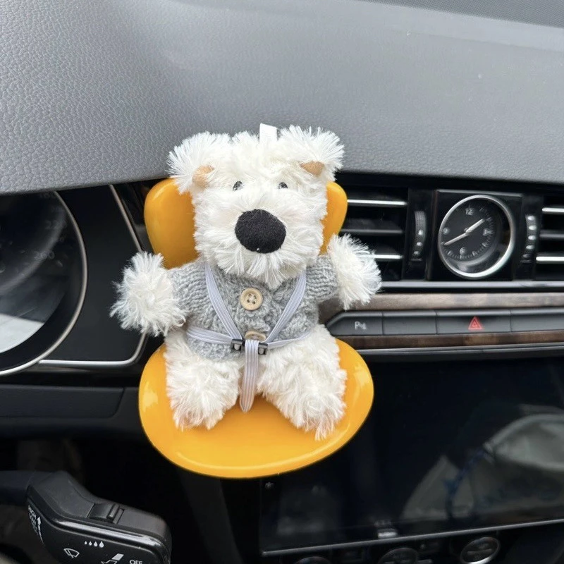 15-17cm doll Seat Labubu Carseat Safety Seat Cute doll Air Outlet Aromatherapy Decoration High-Grade Car Interior Decoration