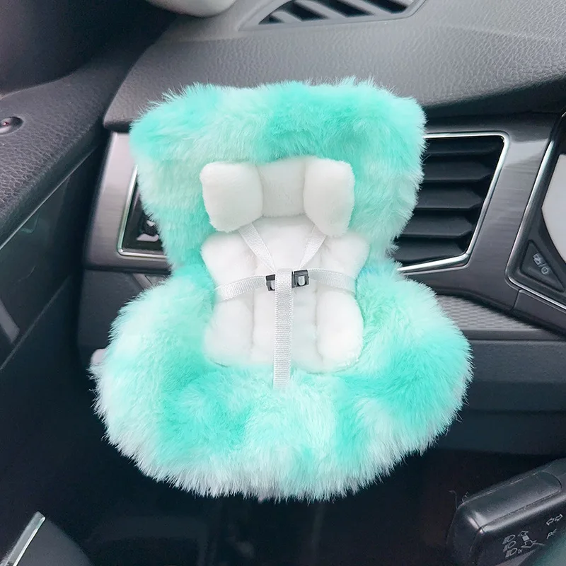 15-17cm doll Seat Labubu Carseat Safety Seat Cute doll Air Outlet Aromatherapy Decoration High-Grade Car Interior Decoration