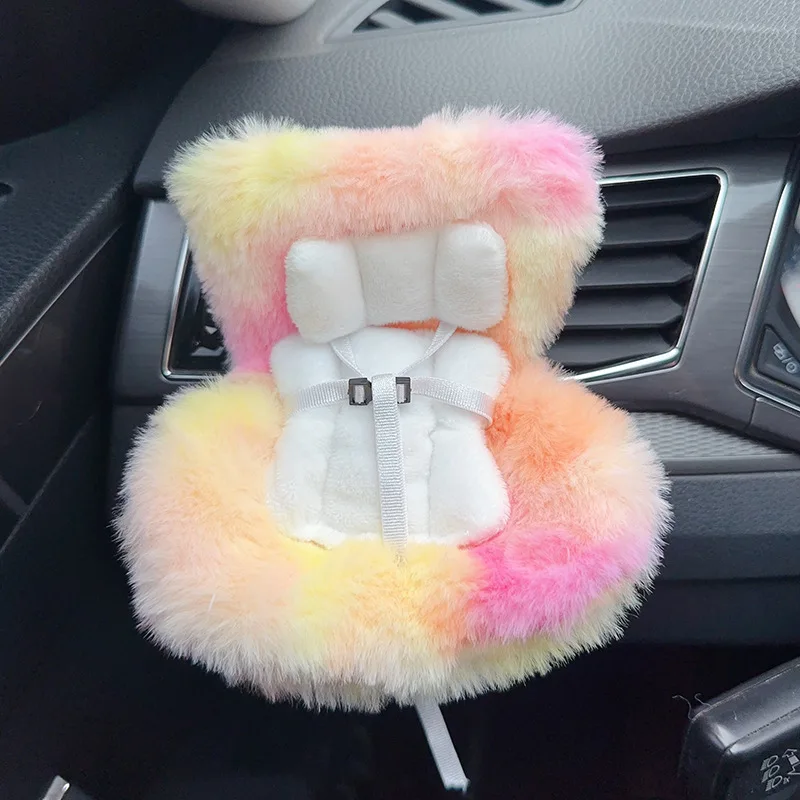 15-17cm doll Seat Labubu Carseat Safety Seat Cute doll Air Outlet Aromatherapy Decoration High-Grade Car Interior Decoration