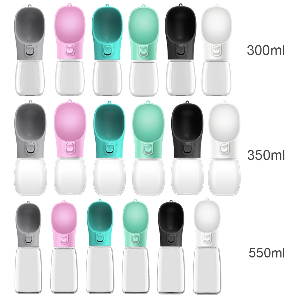 Pet Dog Water Bottle 350/550ml Portable Drinking Bowls For Small Big Dogs Water Dispenser Travel Leakproof Puppy Feeder Supplies