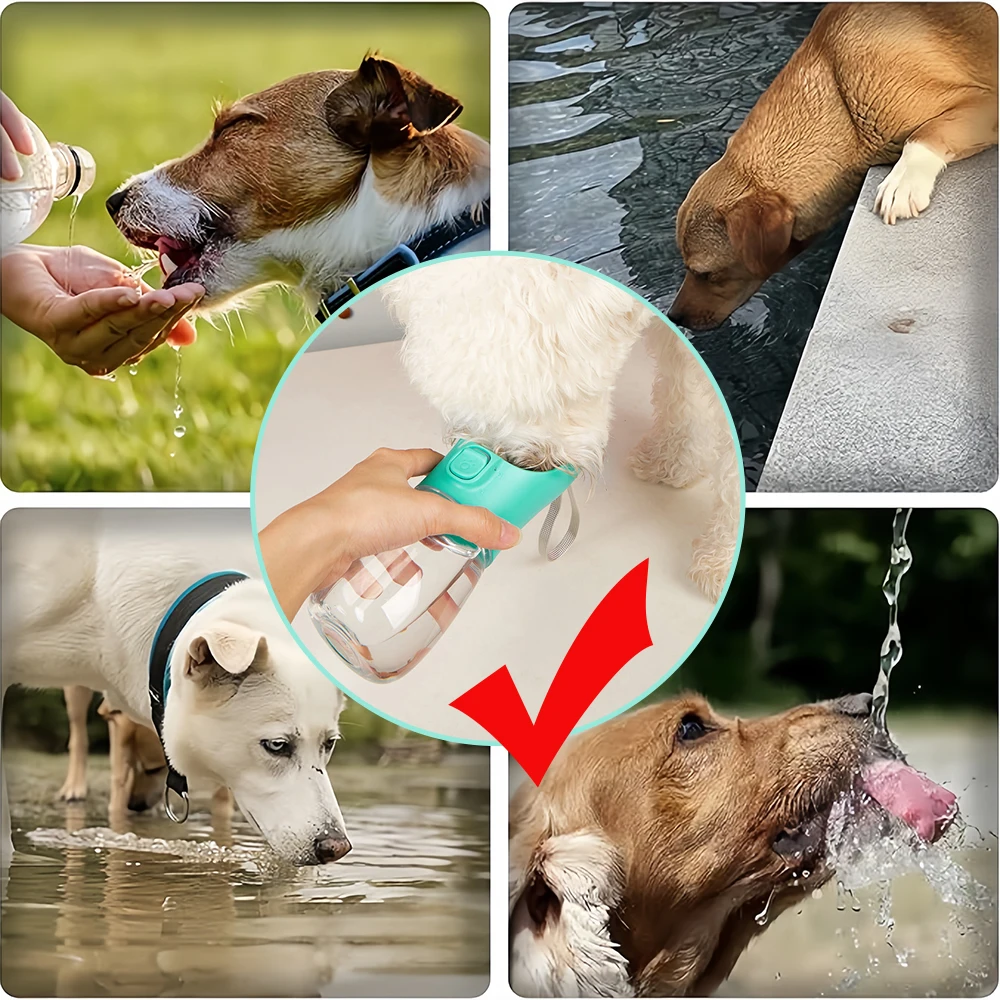 Pet Dog Water Bottle 350/550ml Portable Drinking Bowls For Small Big Dogs Water Dispenser Travel Leakproof Puppy Feeder Supplies