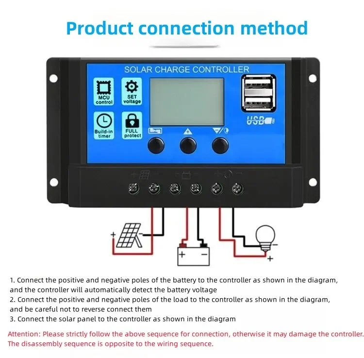 4000W Solar Inverter Kit Complete 12V to 110V/220V Solar Panel System 12V Solar Panel Battery Charge Controller Power Generation