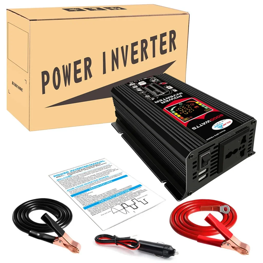 4000W Solar Inverter Kit Complete 12V to 110V/220V Solar Panel System 12V Solar Panel Battery Charge Controller Power Generation