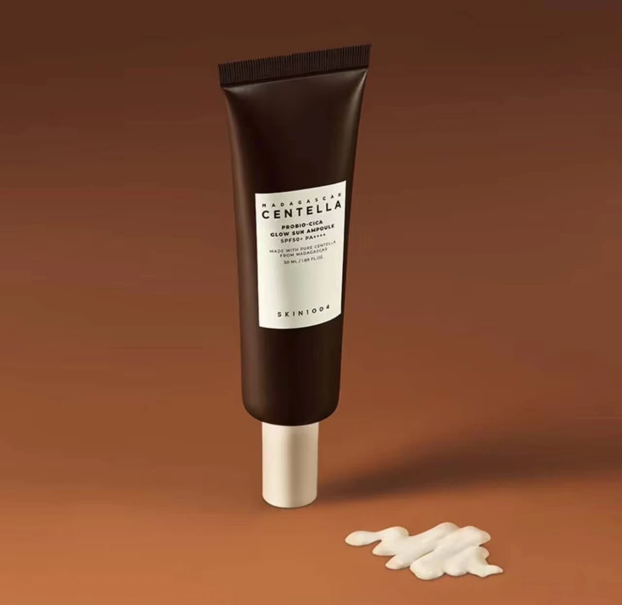 SKIN1004 Korean Madagascar Centella Probio Cica Glow Sun Ampoule SPF50 PA++++ 50ml Barrier Repair Ceramide Skincare Makeup Gifts