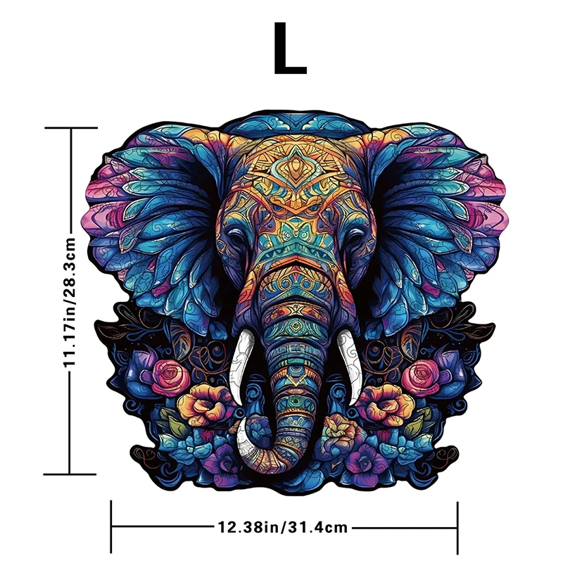 Wooden Irregularly Shaped Animal Jigsaw Puzzles Adult Toys 3D Lions Dinosaurs Eagles Creative Crafts Jigsaw Games Holiday Gifts