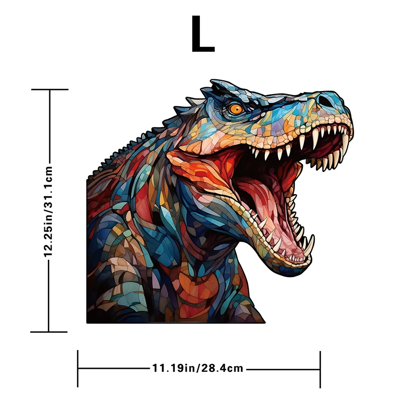 Wooden Irregularly Shaped Animal Jigsaw Puzzles Adult Toys 3D Lions Dinosaurs Eagles Creative Crafts Jigsaw Games Holiday Gifts