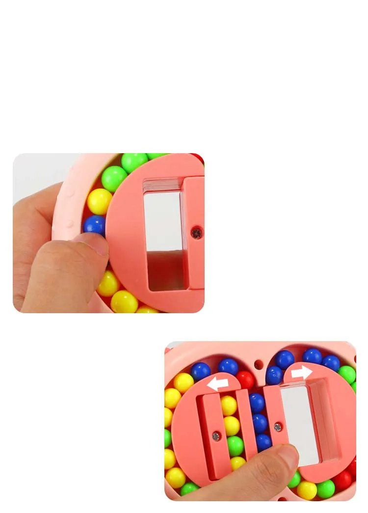 New Kids Rotating Magic Beans Fingertip Toys Children Spin Bead Puzzles Game Learning Educational Adults Stress Relief Toy