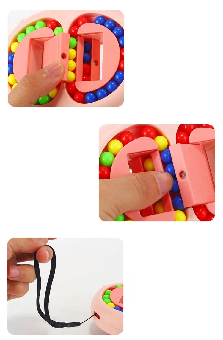 New Kids Rotating Magic Beans Fingertip Toys Children Spin Bead Puzzles Game Learning Educational Adults Stress Relief Toy