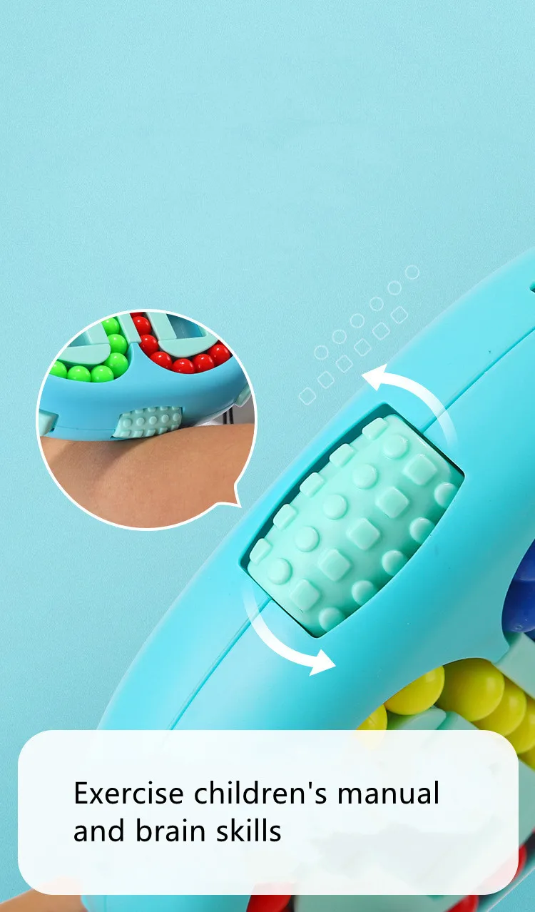 New Kids Rotating Magic Beans Fingertip Toys Children Spin Bead Puzzles Game Learning Educational Adults Stress Relief Toy