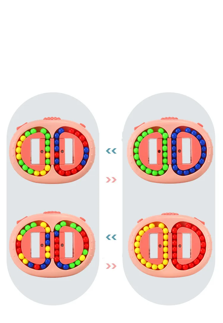 New Kids Rotating Magic Beans Fingertip Toys Children Spin Bead Puzzles Game Learning Educational Adults Stress Relief Toy