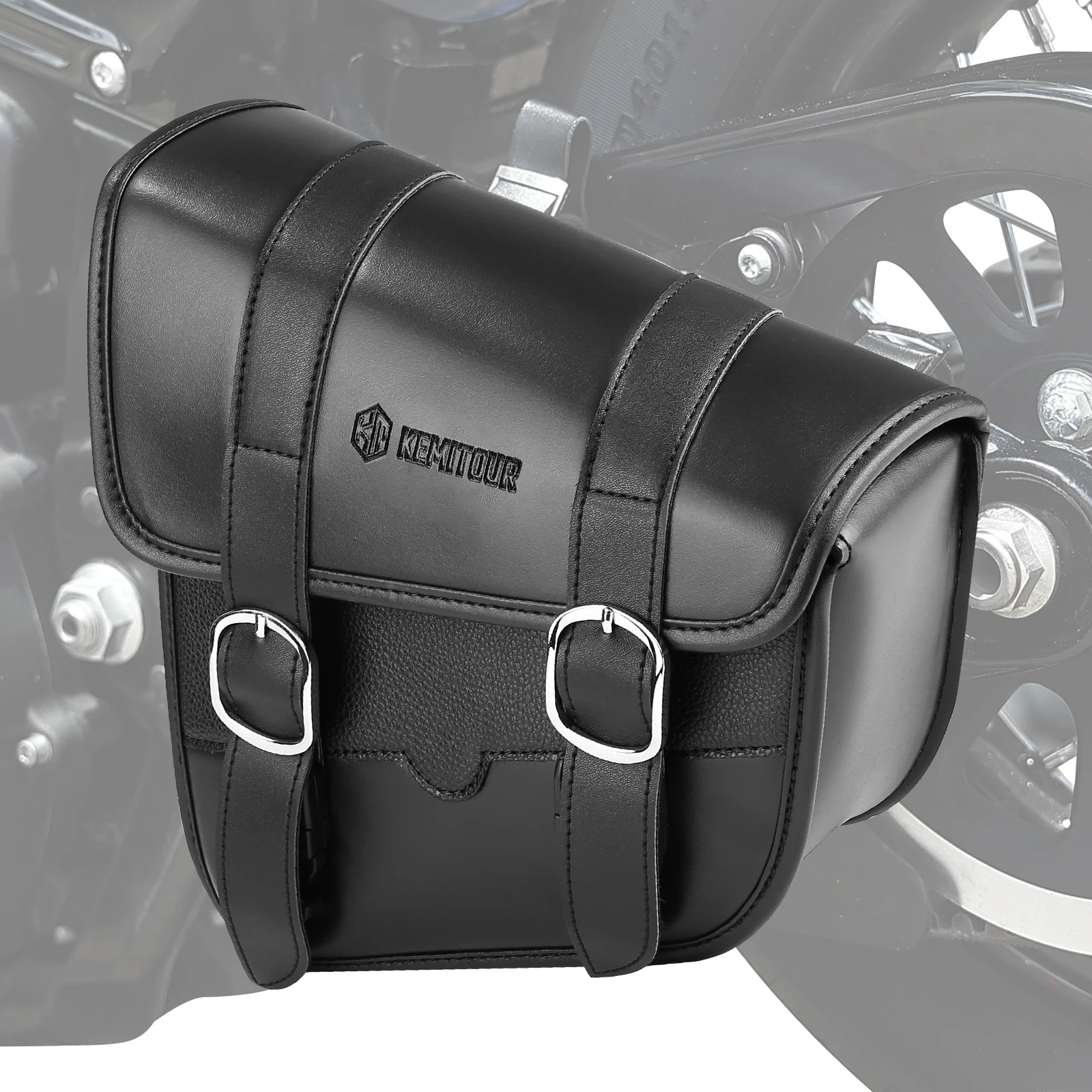 Motorcycle Swing Arm Bags Swingarm Bag Waterproof Saddlebag for Softail Standard Dyna Low Rider Sport Glide Left Side Solo Bags