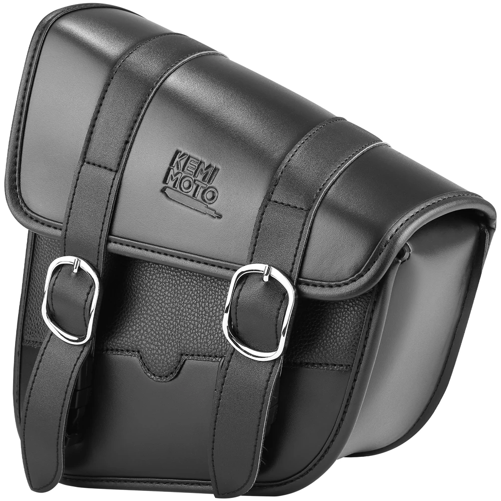 Motorcycle Swing Arm Bags Swingarm Bag Waterproof Saddlebag for Softail Standard Dyna Low Rider Sport Glide Left Side Solo Bags