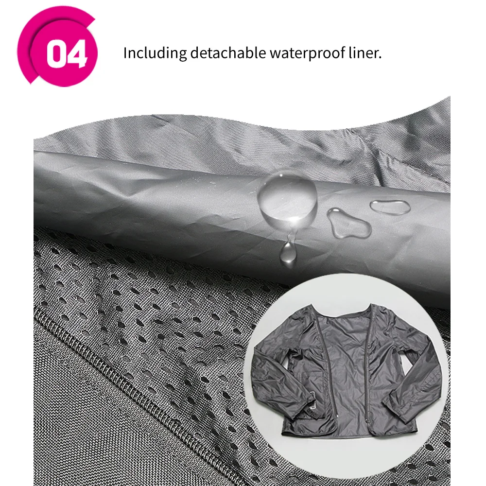 Woman Lady Girl Motorcycle Jacket Summer Breathable Motorbike Armor Coat with 5pcs Protective Pads and Waterproof Liner JK-52