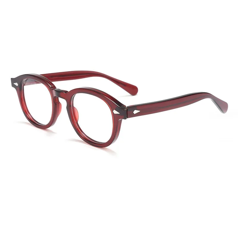 Quality Handmade Acetate Optical Glasses Frame Men Women Vintage Oval Eyeglasses Prescription Eyewear