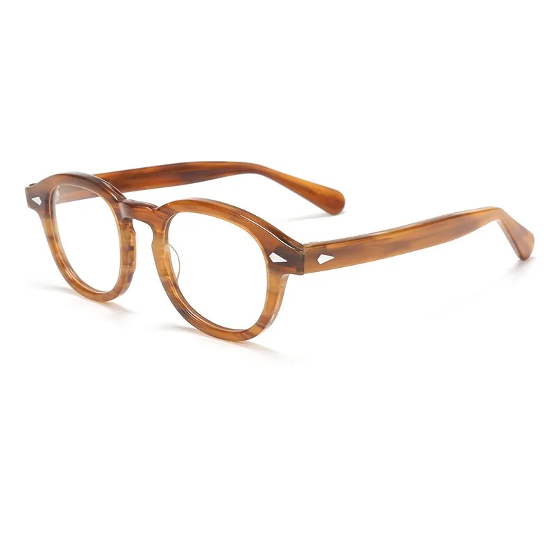 Quality Handmade Acetate Optical Glasses Frame Men Women Vintage Oval Eyeglasses Prescription Eyewear