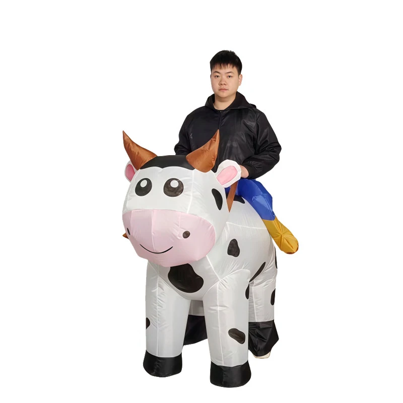 Adult Colorful Rooster ET Alien Inflatable Costumes Funny Fancy Animal Outfits Halloween Carnival Performance Wear for Man Woman