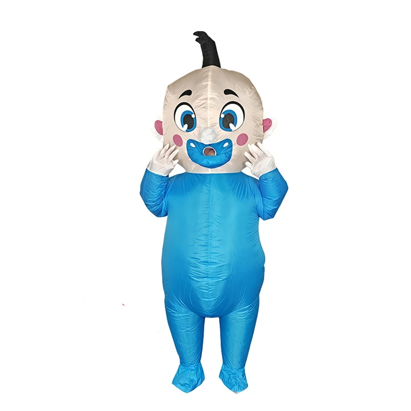 Adult Colorful Rooster ET Alien Inflatable Costumes Funny Fancy Animal Outfits Halloween Carnival Performance Wear for Man Woman