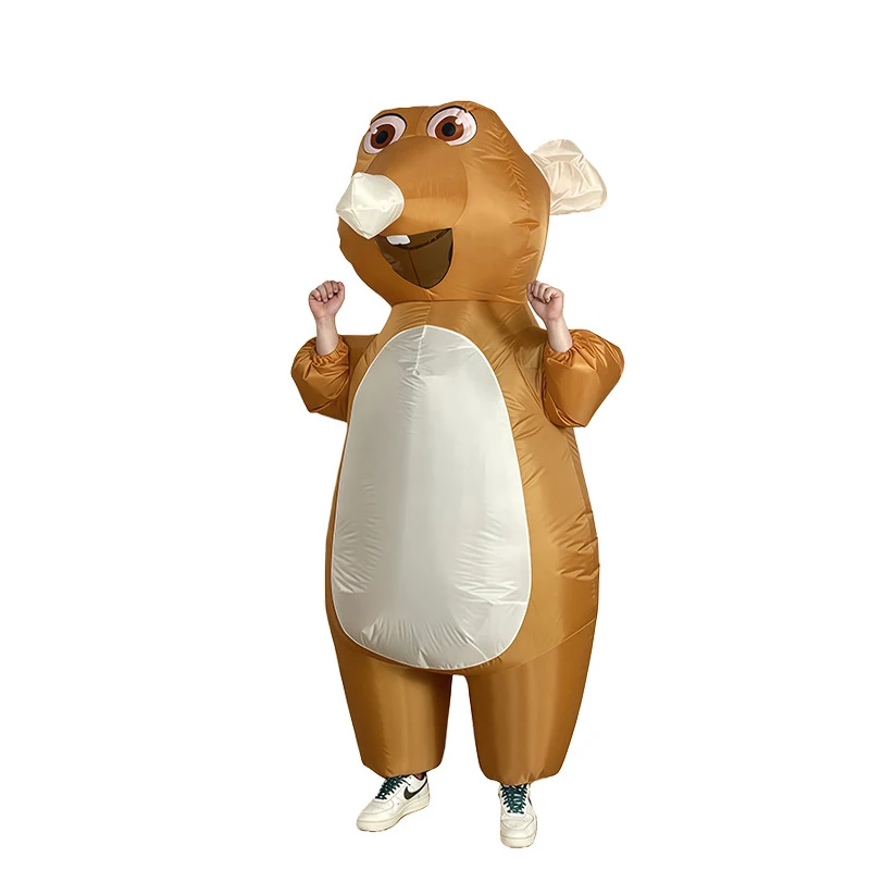 Adult Colorful Rooster ET Alien Inflatable Costumes Funny Fancy Animal Outfits Halloween Carnival Performance Wear for Man Woman