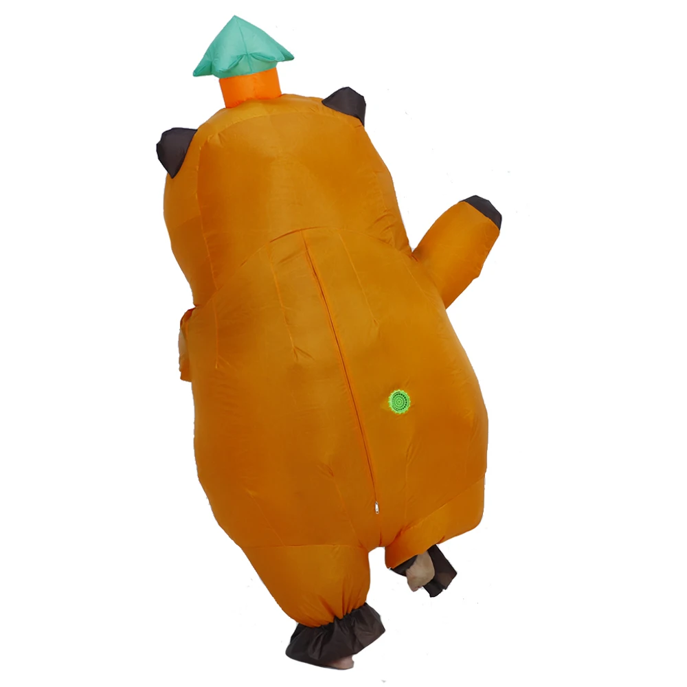 New Arrival Cartoon Animal Inflatable Costumes 2026 Capybara Inflatable Outfits Cute Animal Blow Up Clothing Party Beach Props