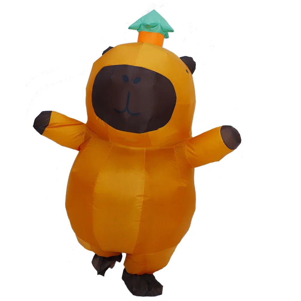 New Arrival Cartoon Animal Inflatable Costumes 2026 Capybara Inflatable Outfits Cute Animal Blow Up Clothing Party Beach Props