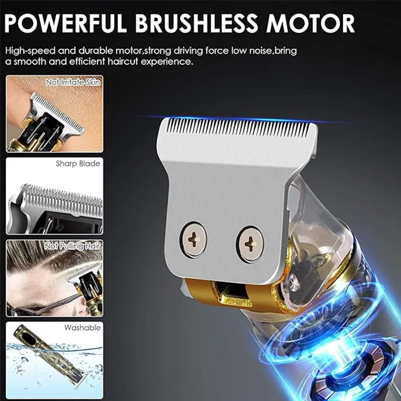 2026 New Arrival!Vintage T9 Hair Clipper Beard Shaving Body Hair Trimmer Clippers Electric Men Haircut Machine Barber Shaver