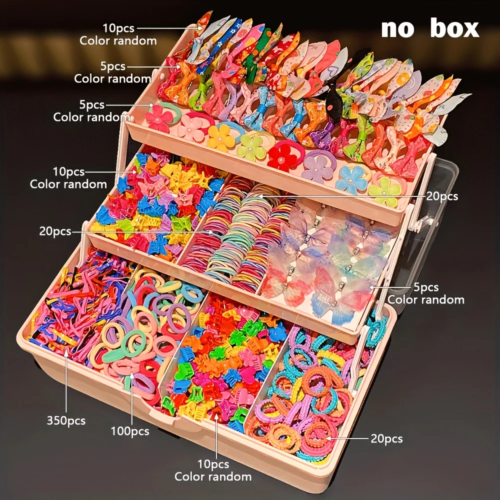 555 Pieces/Set, Colorful Butterfly Hair Clips for Girls, Stylish and Sweet Hairstyles, Hair Accessories.