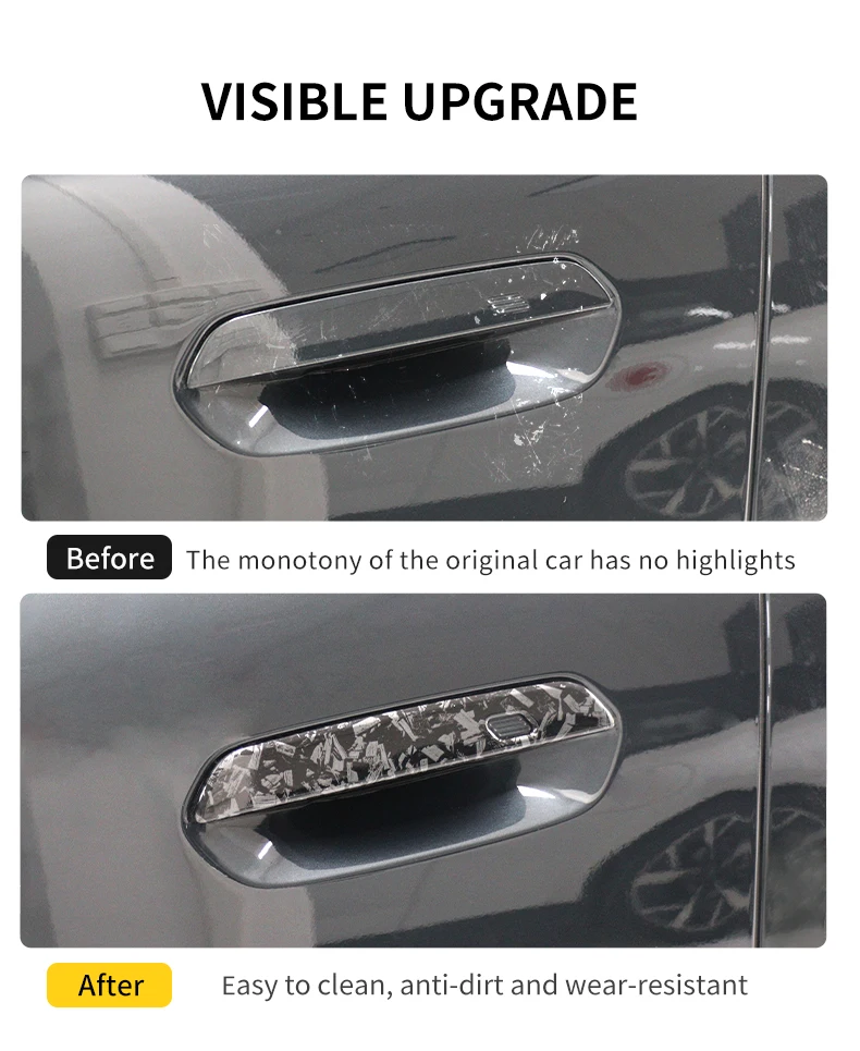 Car Door Handle Sticker Exterior Trim Cover For Mini Countryman U25 2024 2025 ABS Car Exterior Door Handle Bowl Decorative Shell