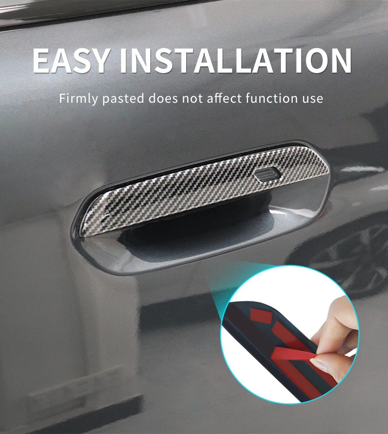 Car Door Handle Sticker Exterior Trim Cover For Mini Countryman U25 2024 2025 ABS Car Exterior Door Handle Bowl Decorative Shell