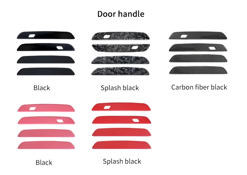 Car Door Handle Sticker Exterior Trim Cover For Mini Countryman U25 2024 2025 ABS Car Exterior Door Handle Bowl Decorative Shell