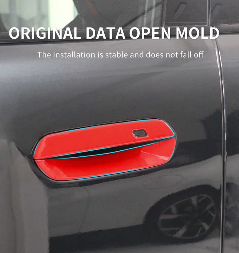 Car Door Handle Sticker Exterior Trim Cover For Mini Countryman U25 2024 2025 ABS Car Exterior Door Handle Bowl Decorative Shell