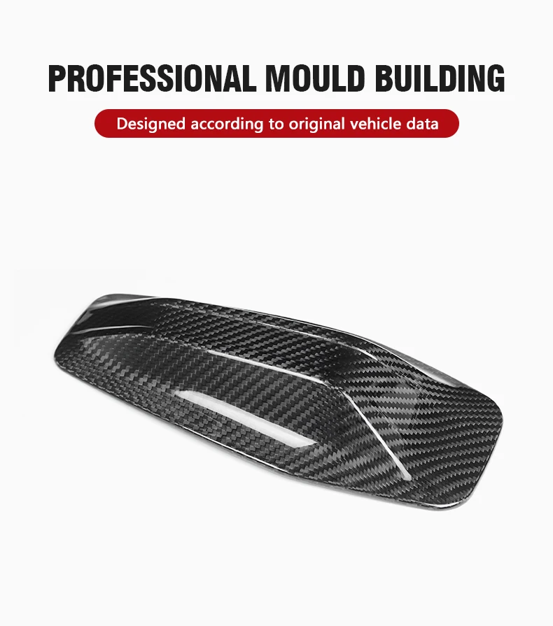 Real 3K Dry Carbon Fiber Car Shark Fin Antenna Shell Cover Suitable for BMW G60 G70 G90 G99 F70 U06 F26 G26 BEV U11