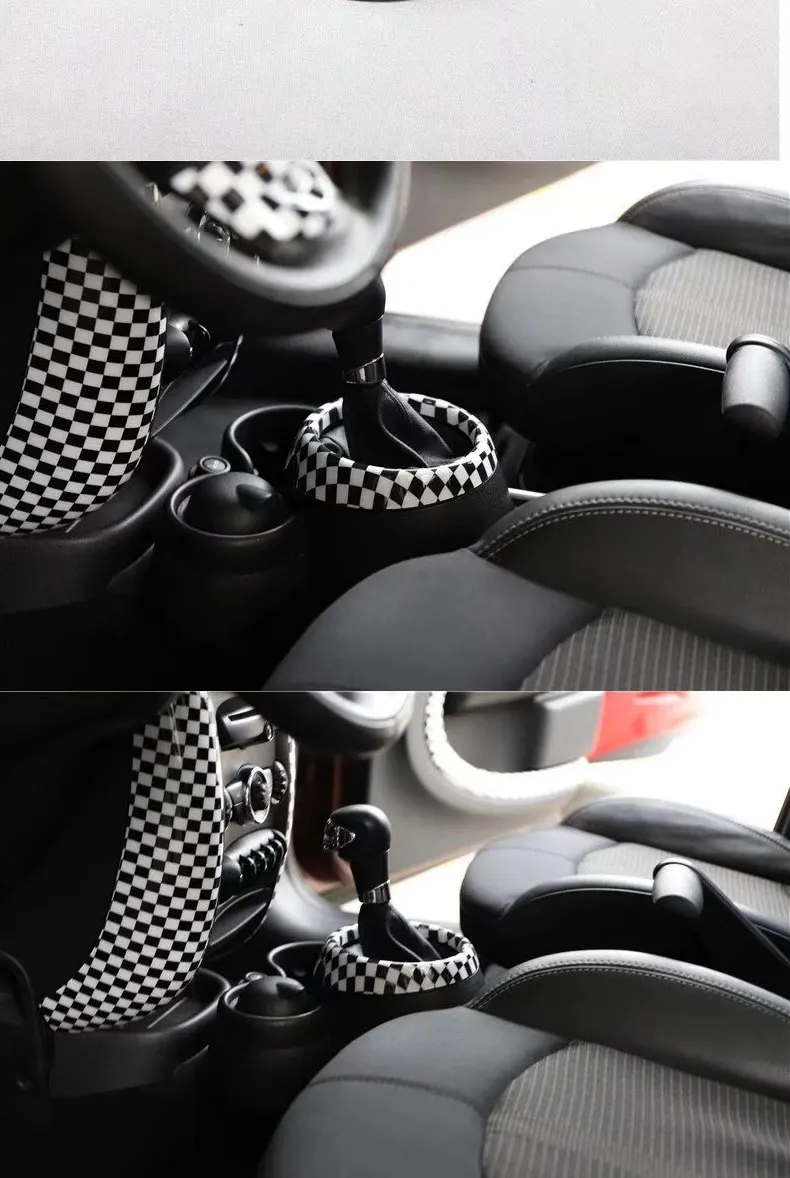 For MINI JCW R60 R61 Countryman Car gear lever Base Decoration Cover Interior Protection Sticker Modification Accessories