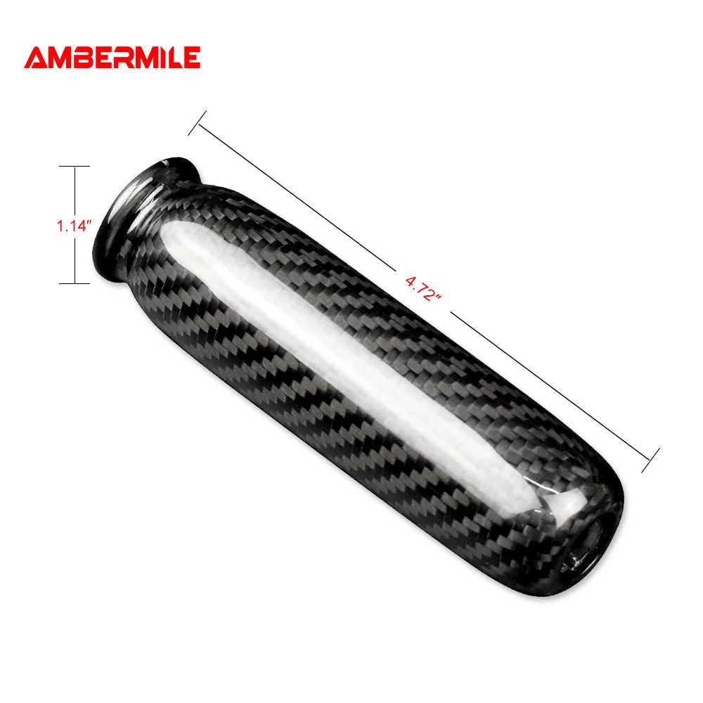 For BMW MINI Cooper R55 Clubman R56 R57 R58 R59 R50 R53 Dry Carbon Fiber Car Handbrake Grip Covers Interior Trim Accessories