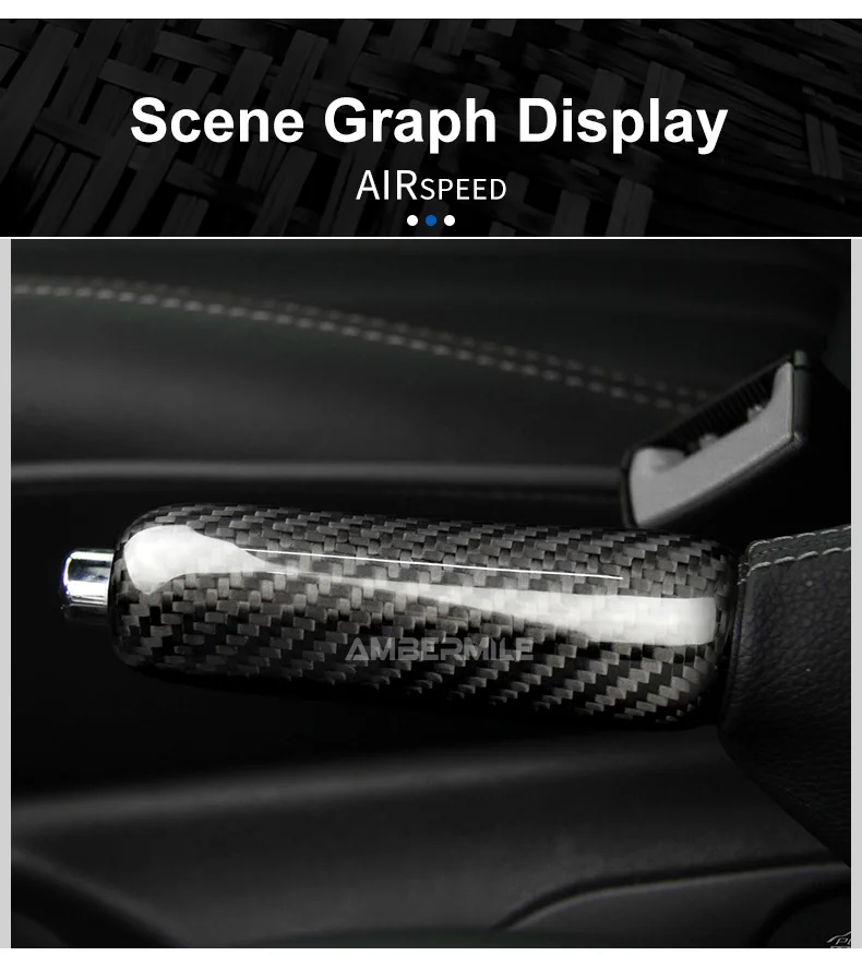 For BMW MINI Cooper R55 Clubman R56 R57 R58 R59 R50 R53 Dry Carbon Fiber Car Handbrake Grip Covers Interior Trim Accessories