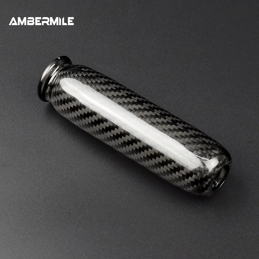 For BMW MINI Cooper R55 Clubman R56 R57 R58 R59 R50 R53 Dry Carbon Fiber Car Handbrake Grip Covers Interior Trim Accessories
