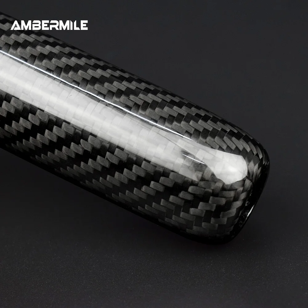 For BMW MINI Cooper R55 Clubman R56 R57 R58 R59 R50 R53 Dry Carbon Fiber Car Handbrake Grip Covers Interior Trim Accessories