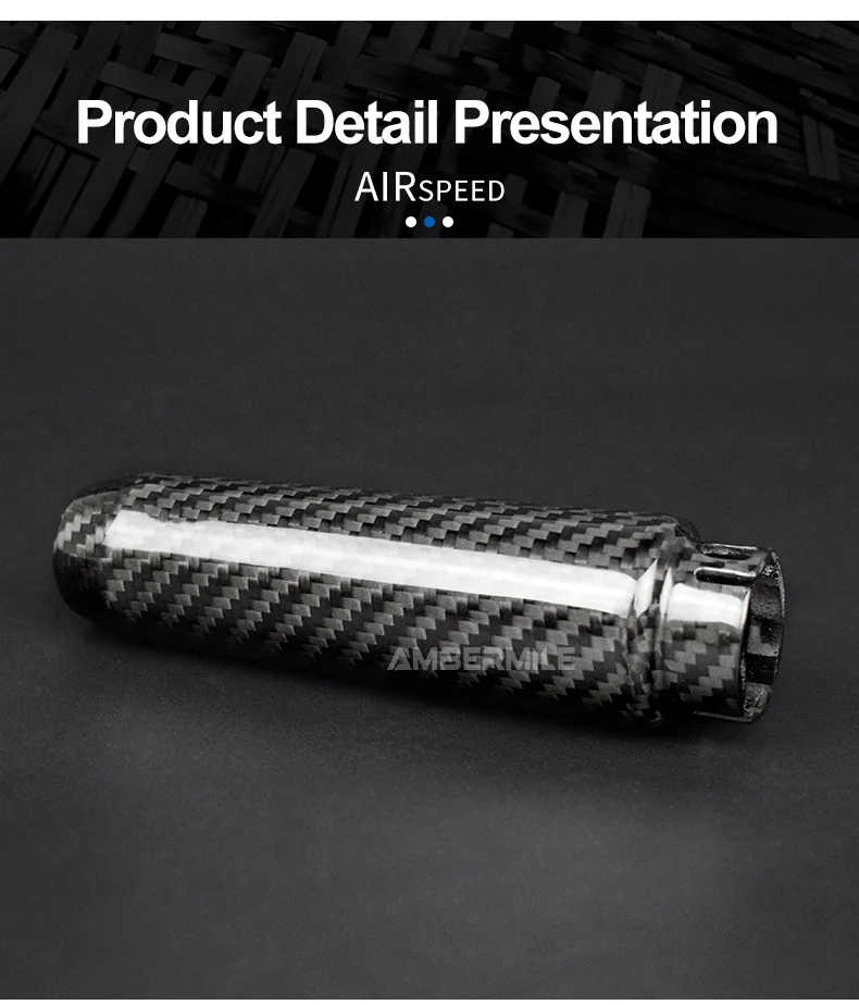 Real Hard Carbon Fiber Interior Car Hand Brake Grip Covers Trim for Mini Cooper F55 Hardtop F57 F56 Hatchback Accessories