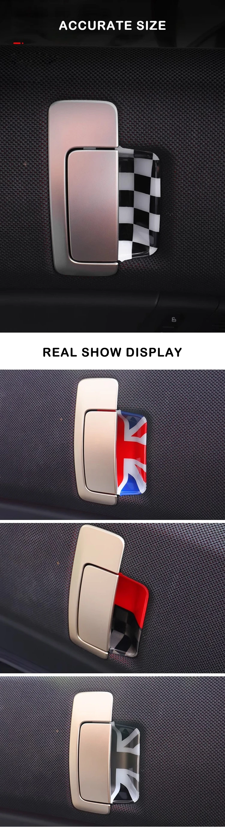 Car Inner Door Handle Door Bowl Cover Stickers For Mini Electric Countryman U25 JCW 2024 2025 Decorative Interior Accessories