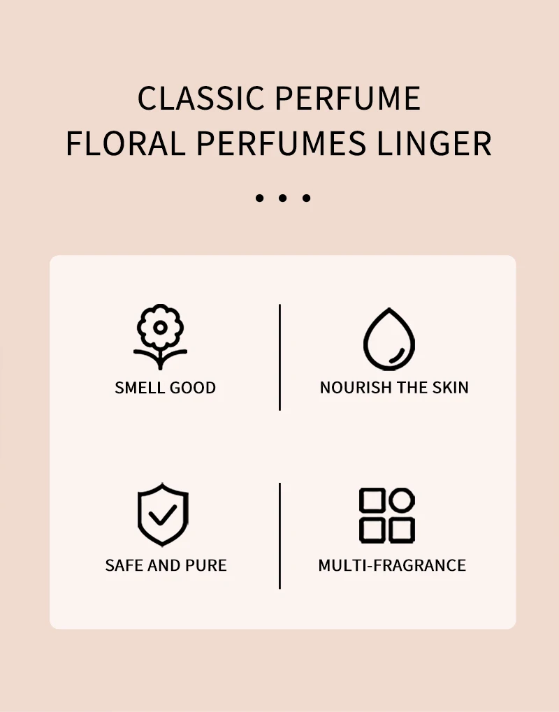 Floral Women's Light Fragrance, Fresh and Sweet Floral Notes, Elegant and Long-Lasting Fragrance, Suitable for Romantic Dates