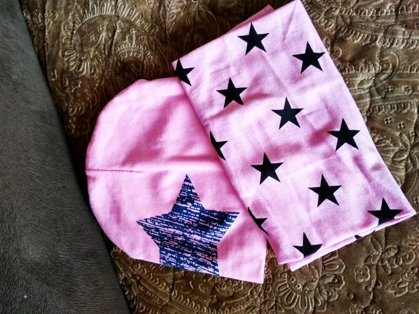 New Fashion Baby Hat Scarf Set Baby Head Cover Spring Girls Boys Warm Neck Collar Kids Beanies Sets Cotton Children Hats Scarf