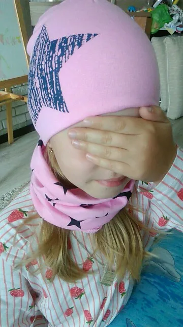 New Fashion Baby Hat Scarf Set Baby Head Cover Spring Girls Boys Warm Neck Collar Kids Beanies Sets Cotton Children Hats Scarf