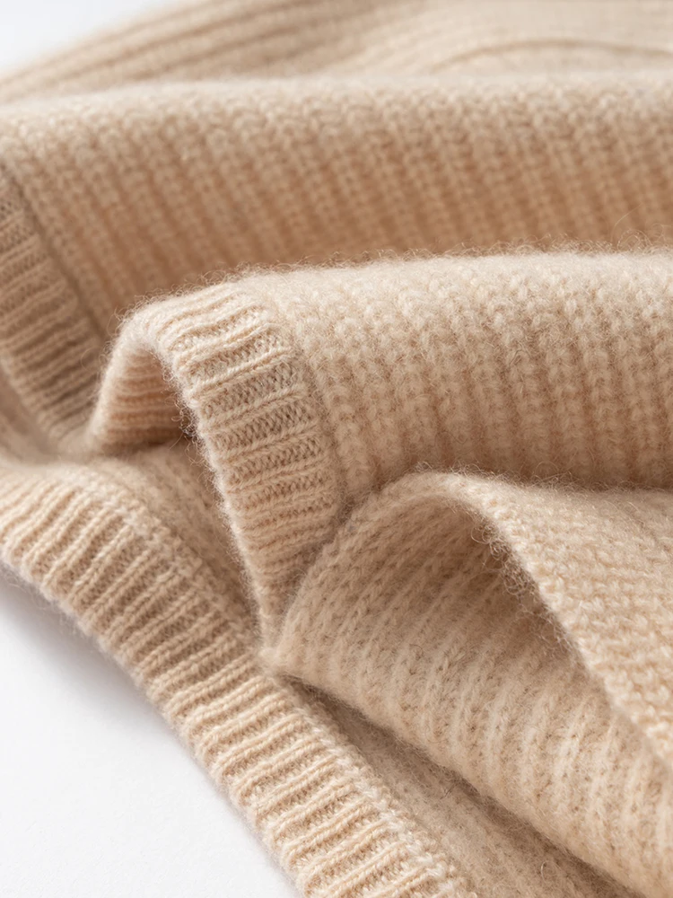 TLOML Women‘s 100% Cashmere Hat Scarf Integrated Cashmere Hat Autumn Winter Soft Warm Cashmere Knitwear Luxury Scarf Hat