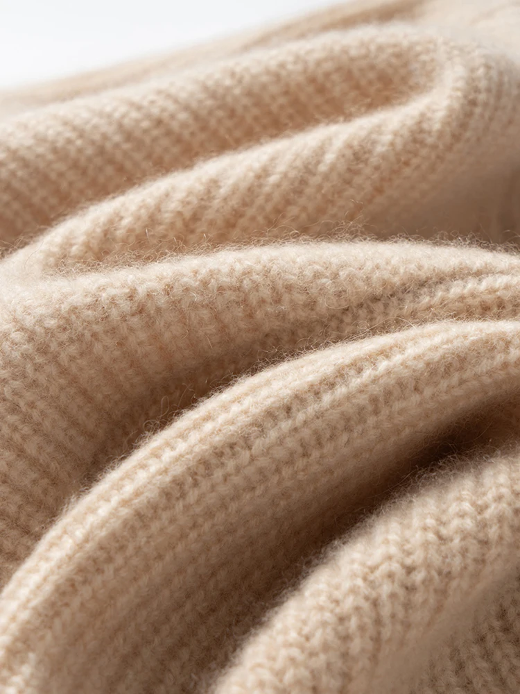 TLOML Women‘s 100% Cashmere Hat Scarf Integrated Cashmere Hat Autumn Winter Soft Warm Cashmere Knitwear Luxury Scarf Hat
