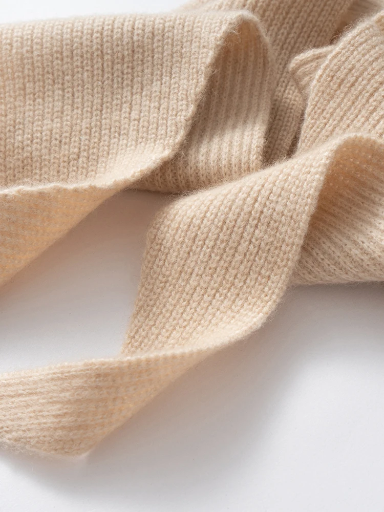 TLOML Women‘s 100% Cashmere Hat Scarf Integrated Cashmere Hat Autumn Winter Soft Warm Cashmere Knitwear Luxury Scarf Hat