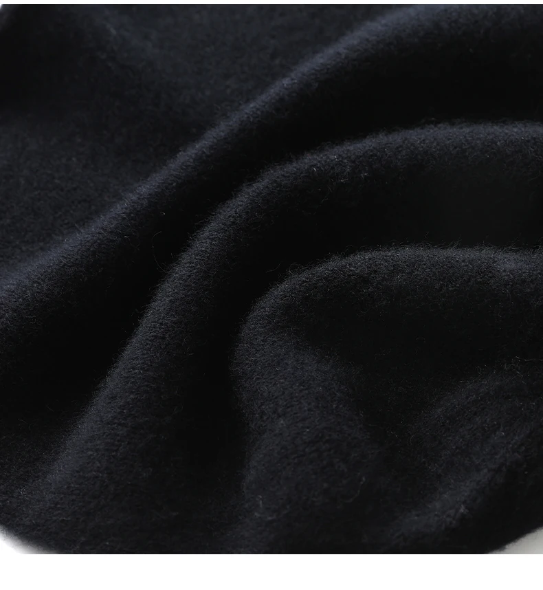 New Winter Cashmere Knitted Unisex Warm Hat High Quality Solid Leisure Sleeve Hat Men's And Women's High Quality Hat