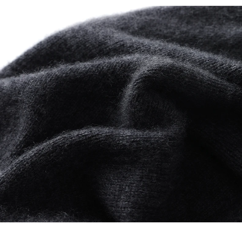 New Winter Cashmere Knitted Unisex Warm Hat High Quality Solid Leisure Sleeve Hat Men's And Women's High Quality Hat