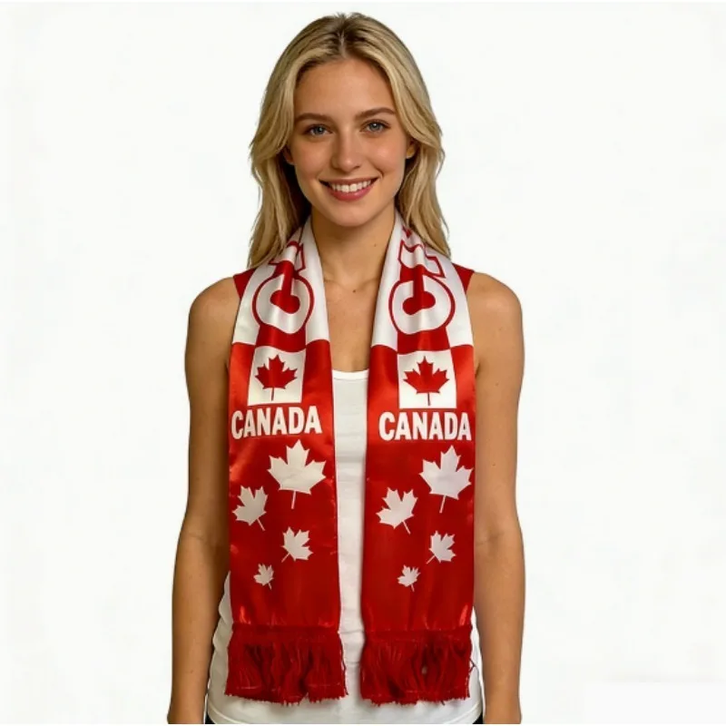 2026 Football Scarves: Brazil, Argentina, Germany, Spain, France, USA, Mexico, Canada – Designer Knitted Scarves